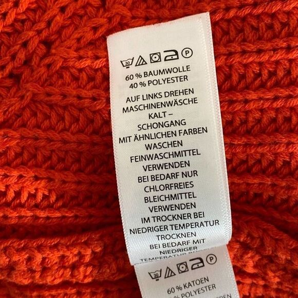 Rachel Zoe New York Women's Orange Knitted Long-Sleeve Sweater Size M NWT - Picture 13 of 16